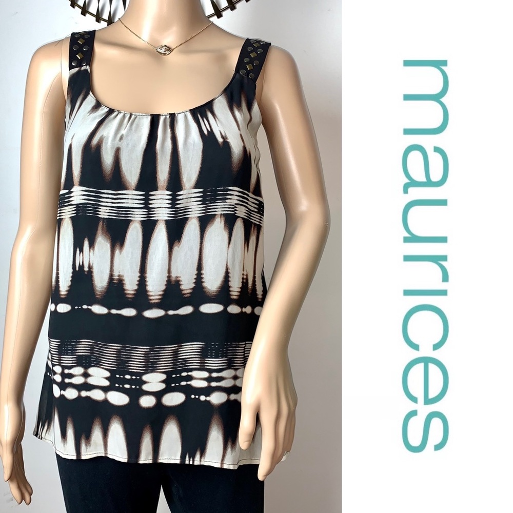 Maurices Multicolor Casual Women Sleeveless Top